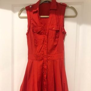 Armani Exchange A/X red polo dress size P0